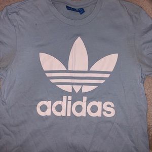 Baby blue Adidas T-shirt